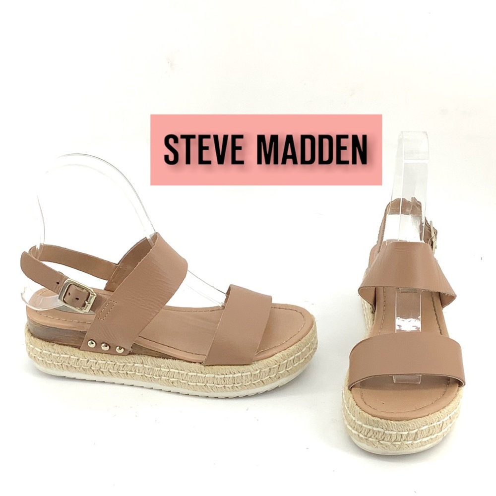 STEVE MADDEN ESPADRILLE SANDALS SIZE 6.5